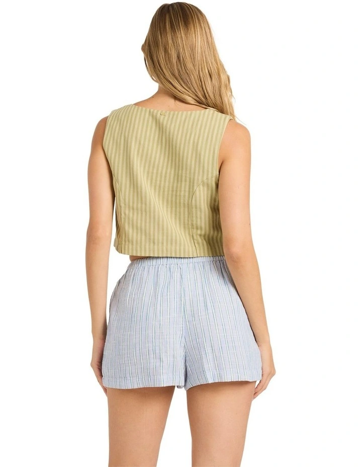 Wanderer Elastic Waist Shorts in Twilight Blue image 2