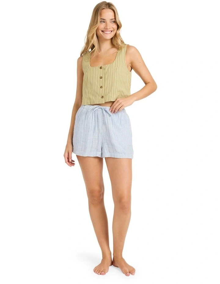 Wanderer Elastic Waist Shorts in Twilight Blue image 5