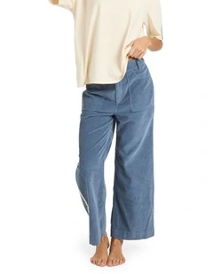 Sea Tone Corduroy Pants in Stone Blue
