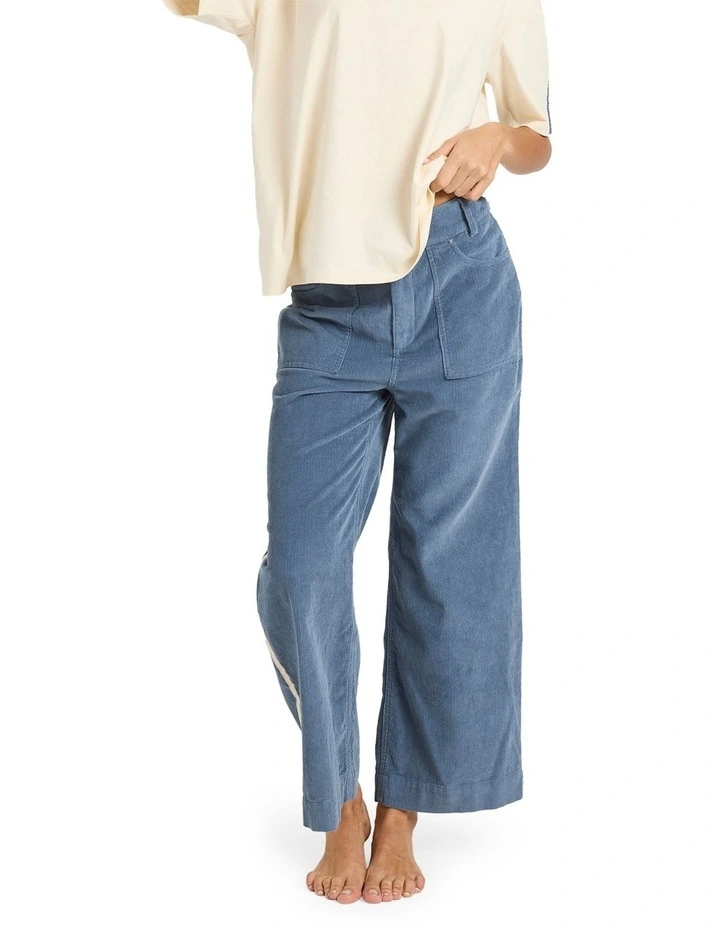 Sea Tone Corduroy Pants in Stone Blue image 1