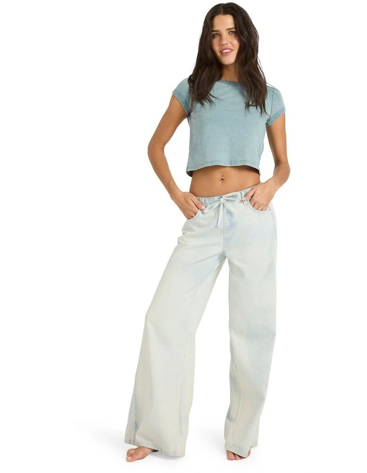 Jade Saltwashed Linen Pants in Blue Mist image 1