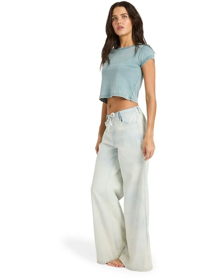 Jade Saltwashed Linen Pants in Blue Mist image 3
