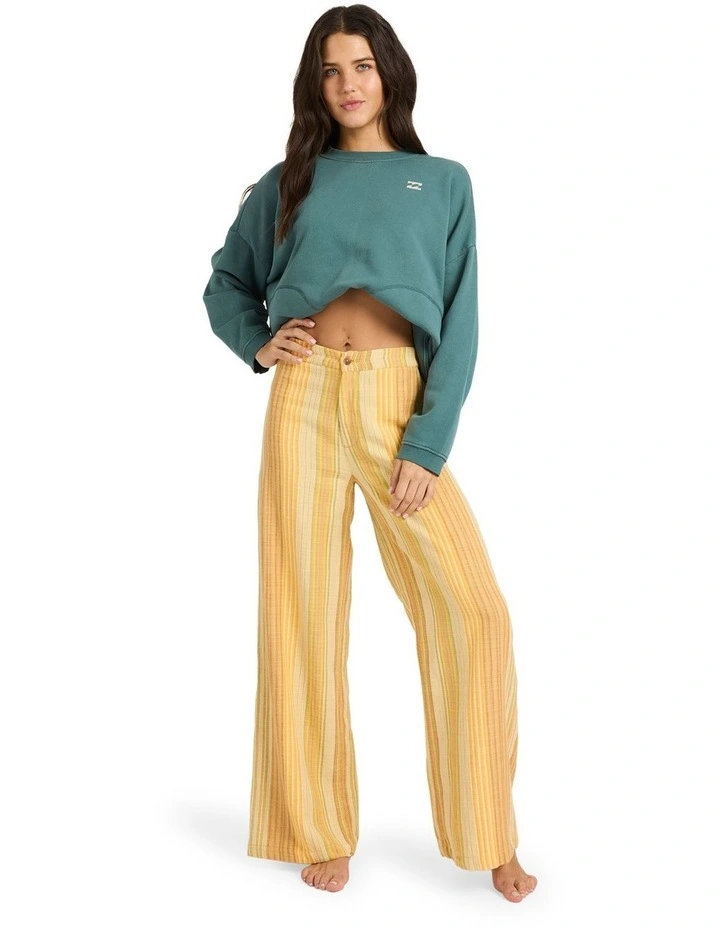 Hazy Daze Linen Pants in Brown Multi image 5