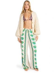 Coastal Crush Linen Pants in Salt Crystal