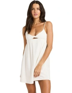 In A Twist Mini Dress Salt Crystal