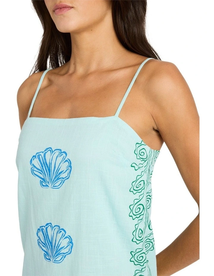 Sun Rays Mini Dress in Pool Blue image 4