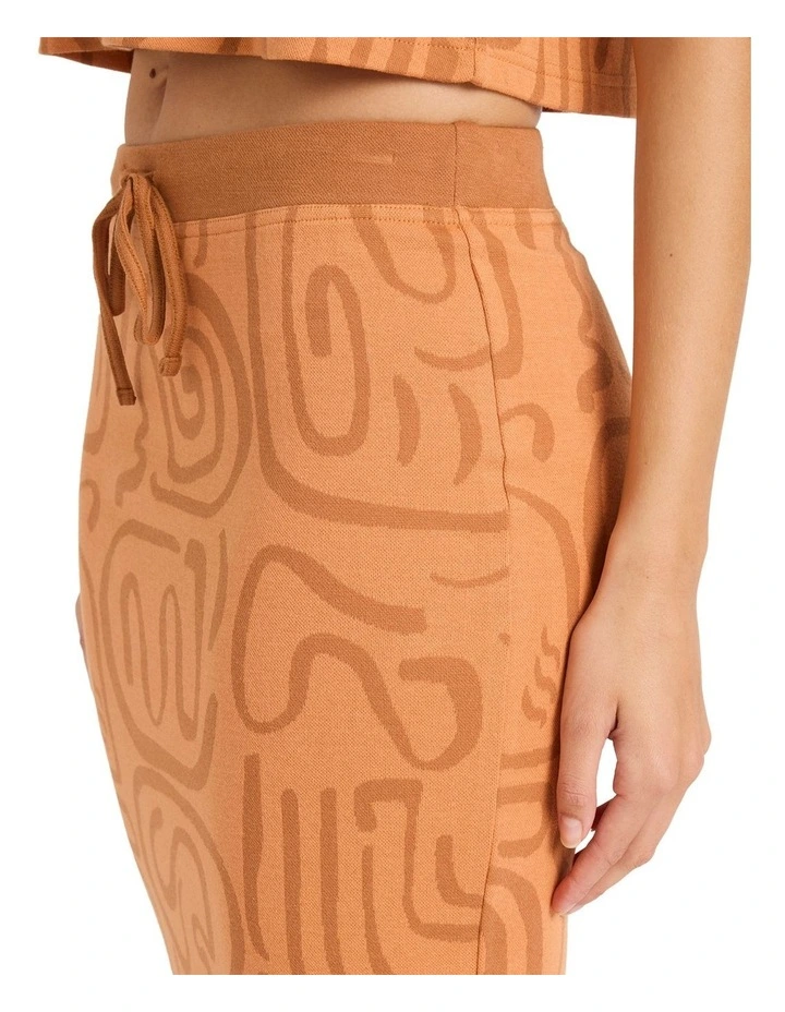 Embers Knit Midi Skirt in Tangerine image 4