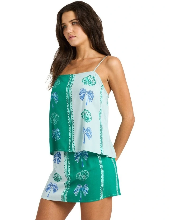 Vacay Dreams Mini Skirt in Pool Blue image 3