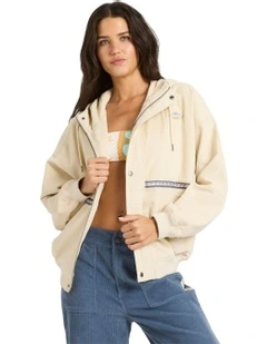 Set The Tone Jacket White Cap