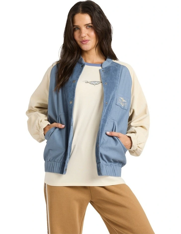 OG Burleigh Bomber Corduroy Jacket in Stone Blue image 1