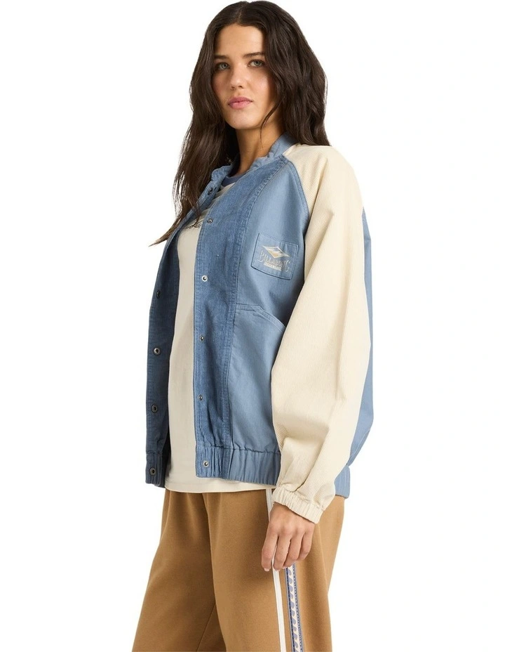 OG Burleigh Bomber Corduroy Jacket in Stone Blue image 3