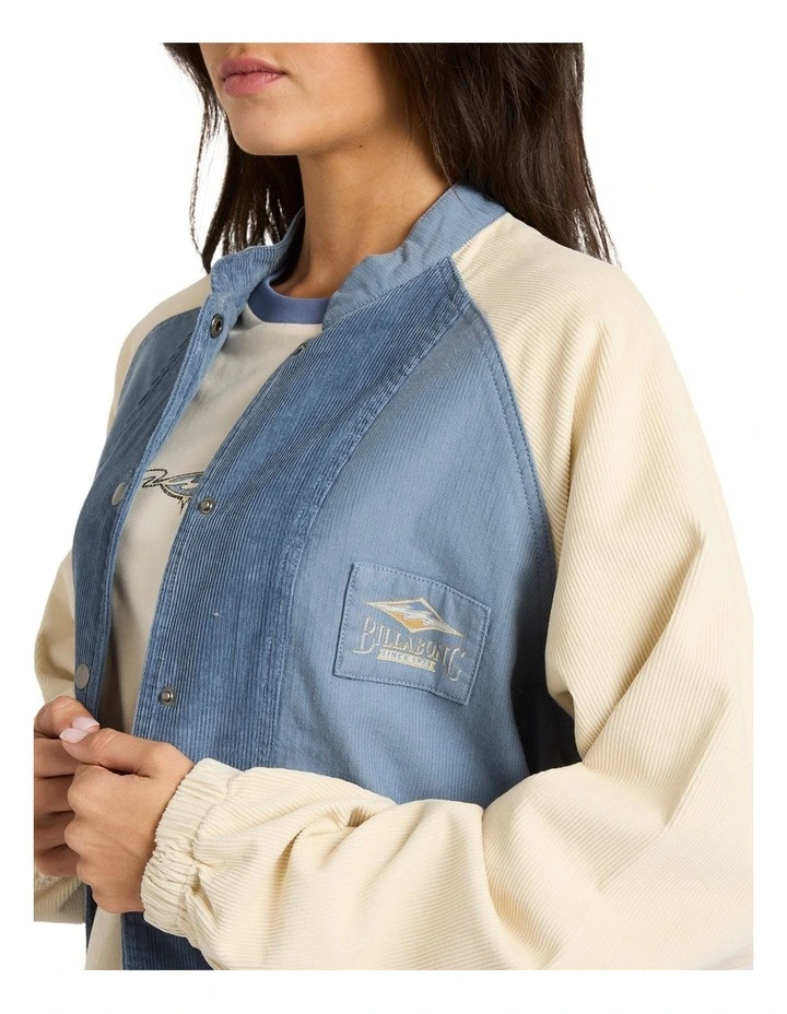 OG Burleigh Bomber Corduroy Jacket in Stone Blue image 4