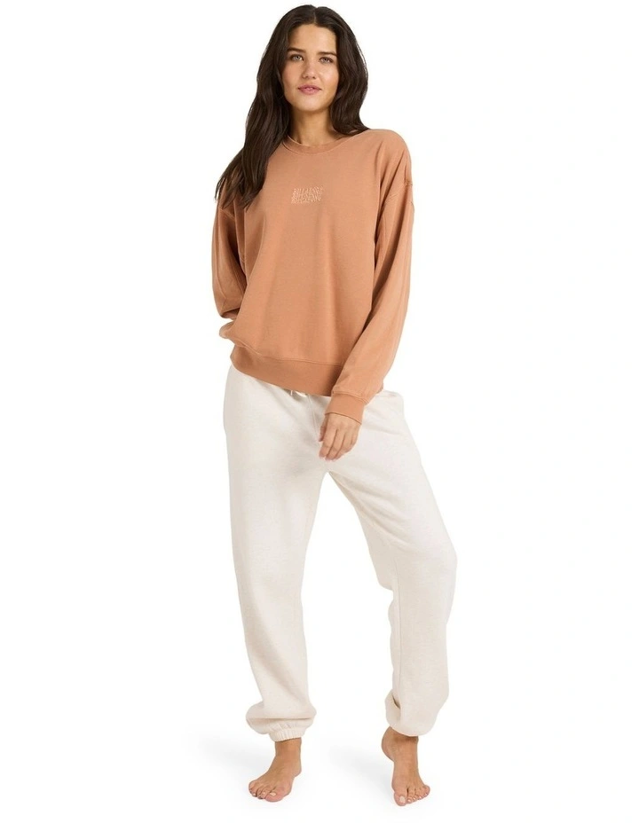 Surf High Kendal Crew Neck Jumper in Caramel Cafe image 5