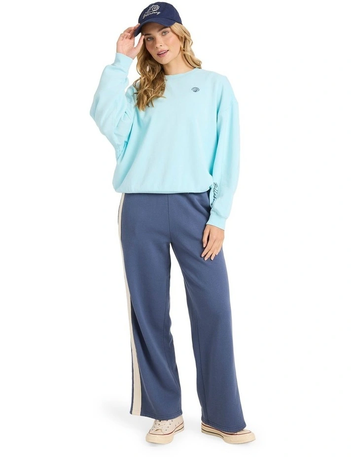 Sanibel Kendal Pullover Crew Neck Jumper in Pool Blue image 5