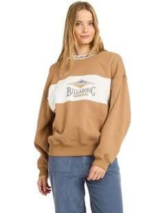 Point Break Crew Neck Jumper Cement