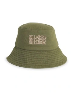 Surf High Sun Faded Bucket Hat Dark Olive