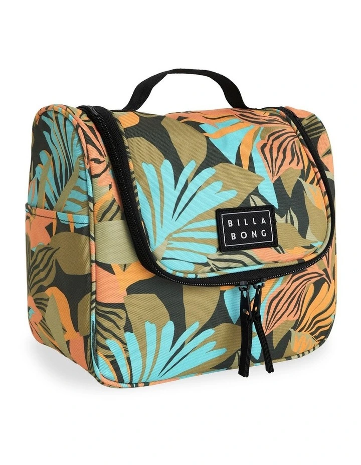 Travel Beauty Satchel Bag in Black/Sands image 3