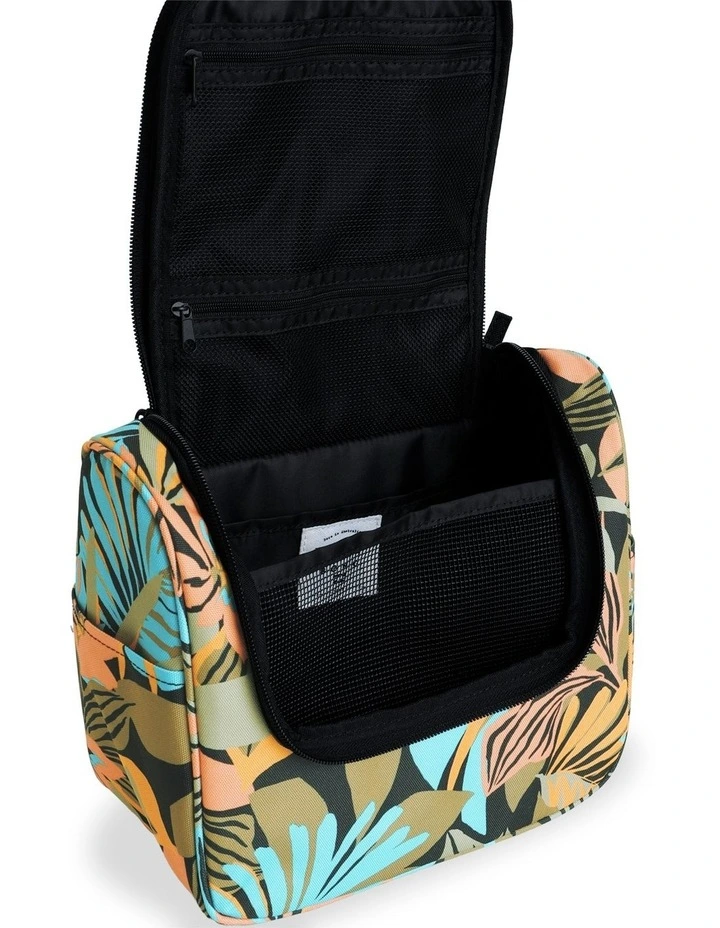 Travel Beauty Satchel Bag in Black/Sands image 4