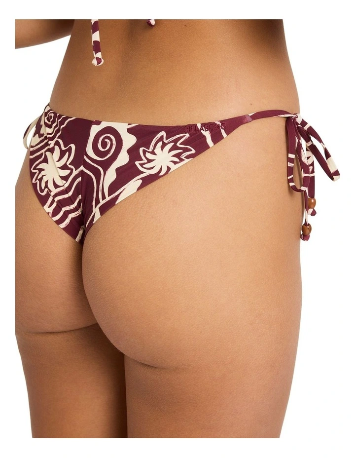 Sol Playa TS Skimpy Bikini Bottom in Red Dahlia image 4