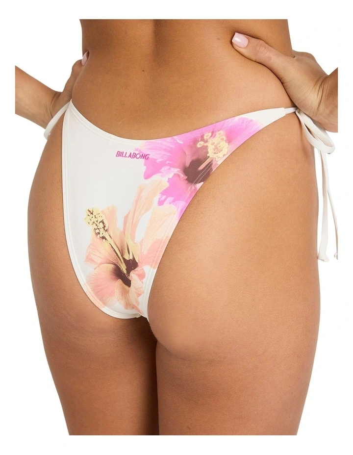 Sunny Shore Tie Side Skimpy Bikini Bottom in Salt Crystal image 4