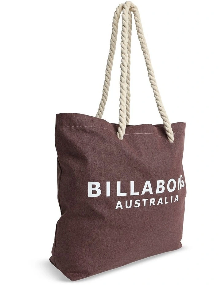 Society Beach Tote Bag in Espresso image 3
