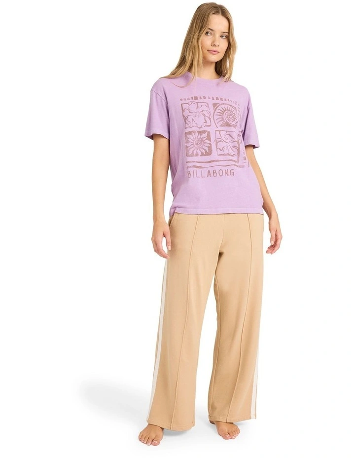 Off We Go Track Pants in Stone image 1