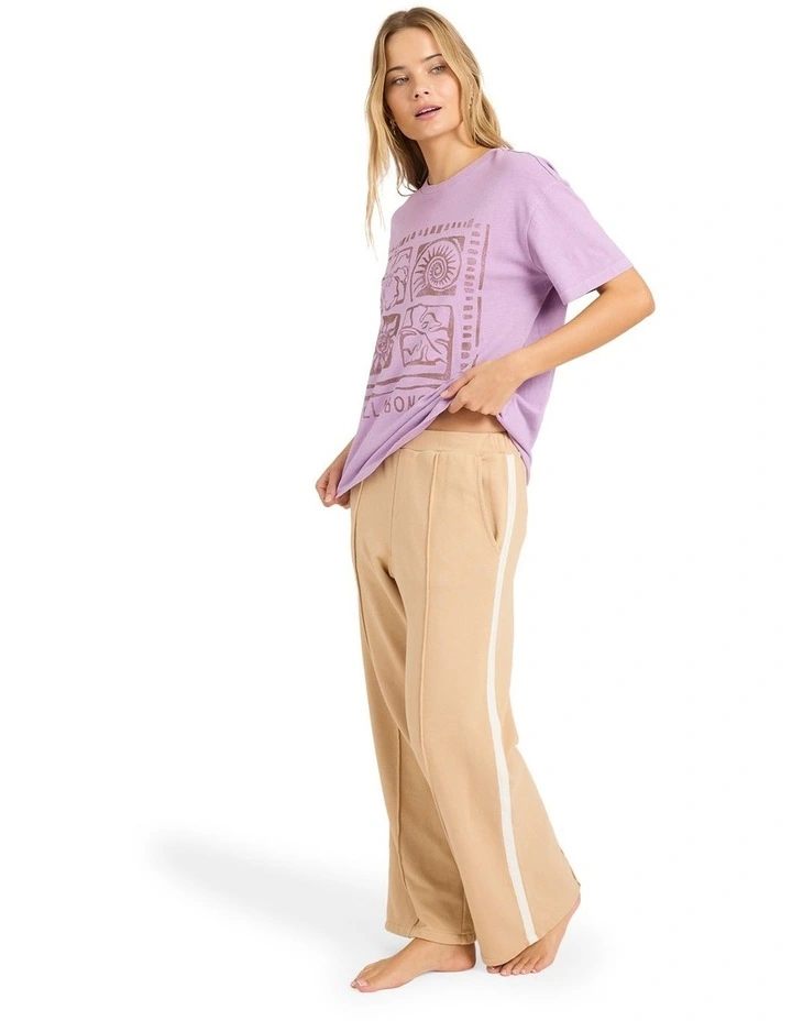 Off We Go Track Pants in Stone image 3