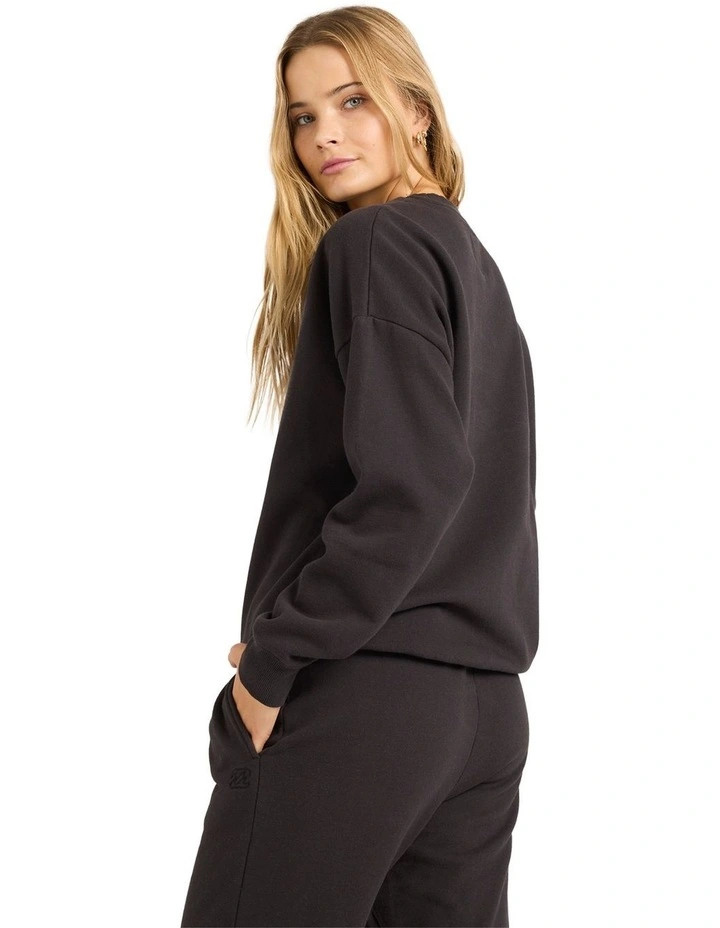 Wave Essentials Crew Neck in Black image 2