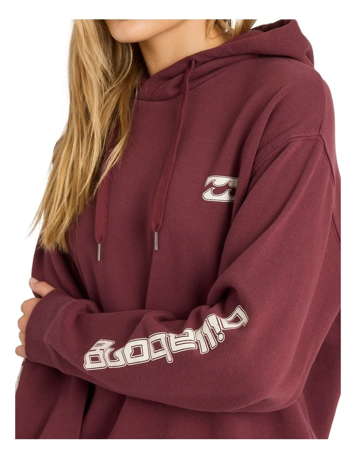 Easy Waves Pullover Hoodie in Red image 4