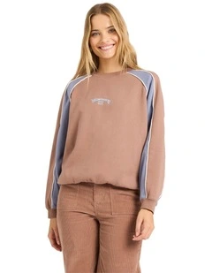 Cool Times Crew Neck in Brown