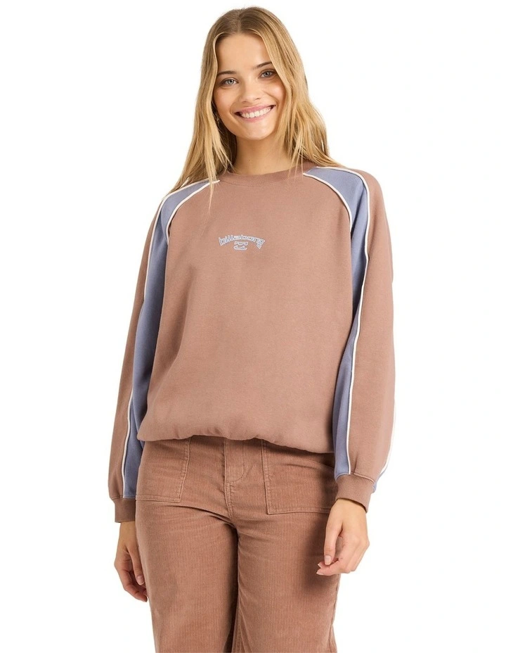 Cool Times Crew Neck in Brown image 1