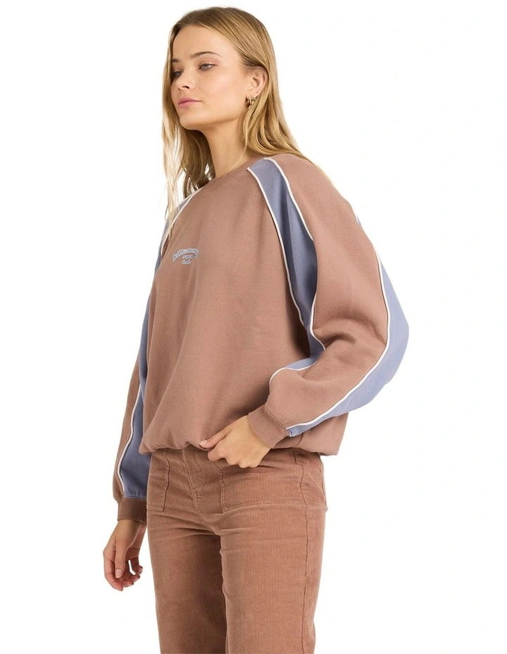 Cool Times Crew Neck in Brown image 3