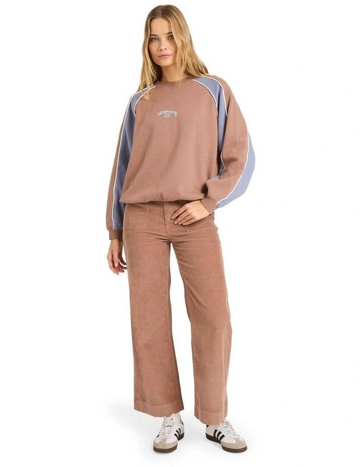 Cool Times Crew Neck in Brown image 5