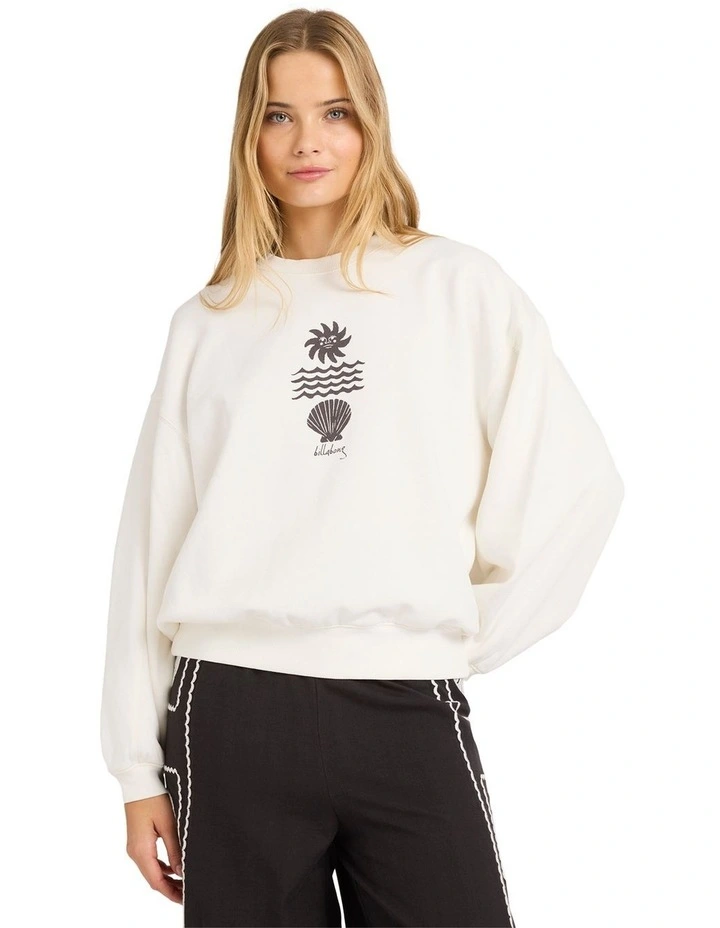 Sol Mate Kendal Crew Neck in White image 1