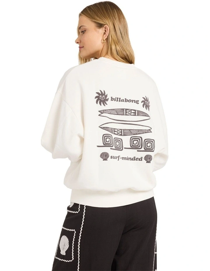 Sol Mate Kendal Crew Neck in White image 2