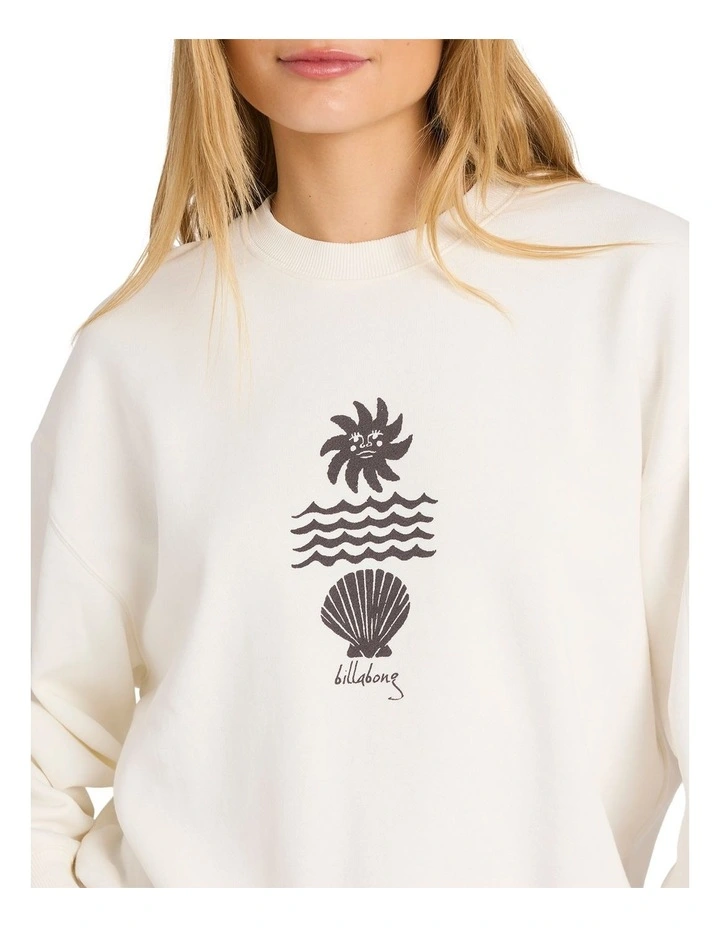 Sol Mate Kendal Crew Neck in White image 4