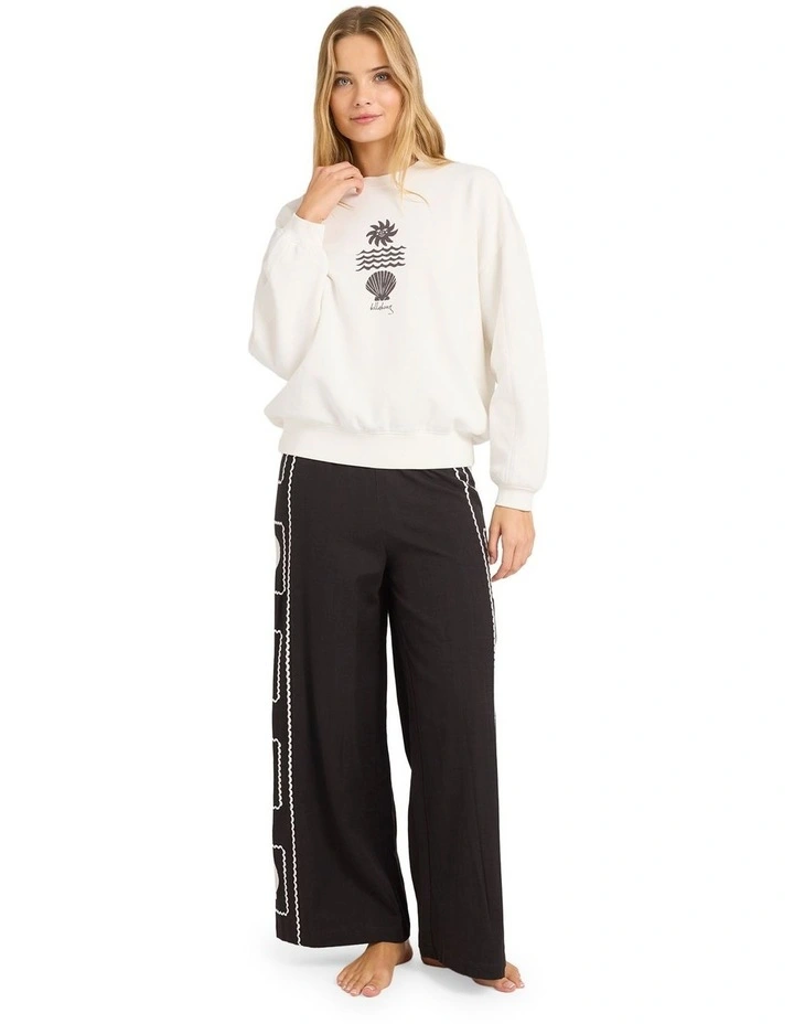 Sol Mate Kendal Crew Neck in White image 5