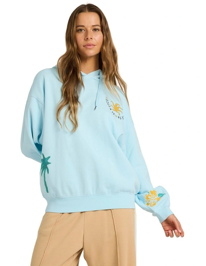 Sunset Rider Kendal Pullover Hoodie in Blue image 1