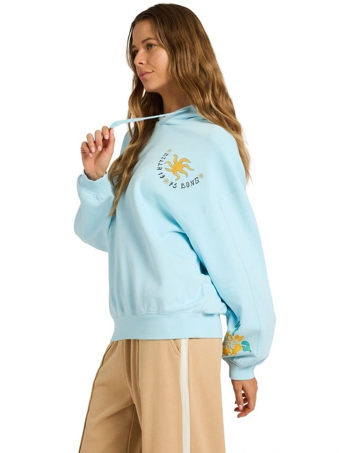 Sunset Rider Kendal Pullover Hoodie in Blue image 3