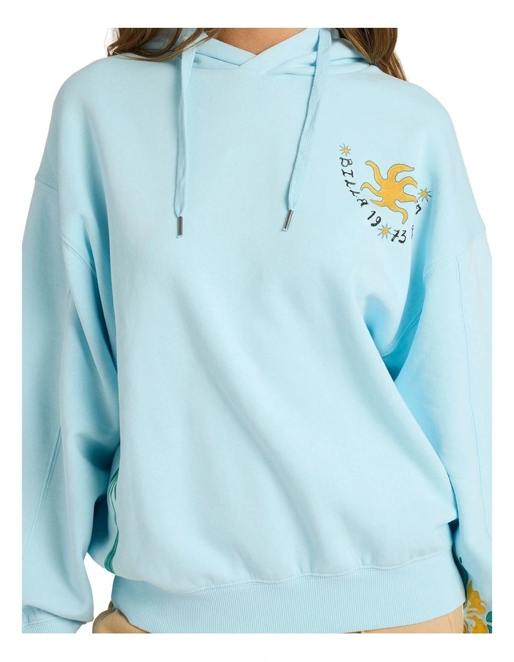 Sunset Rider Kendal Pullover Hoodie in Blue image 4