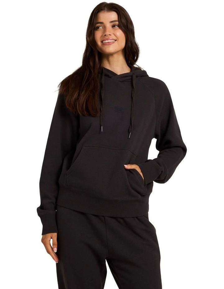 Wave Essentials Pullover Hoodie in Black image 1