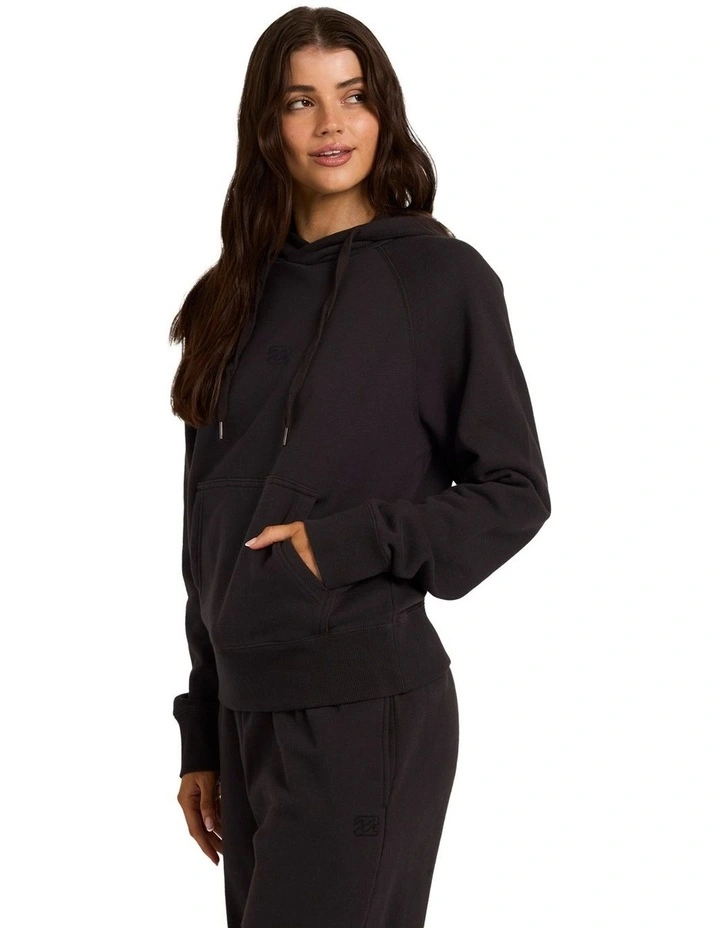 Wave Essentials Pullover Hoodie in Black image 3