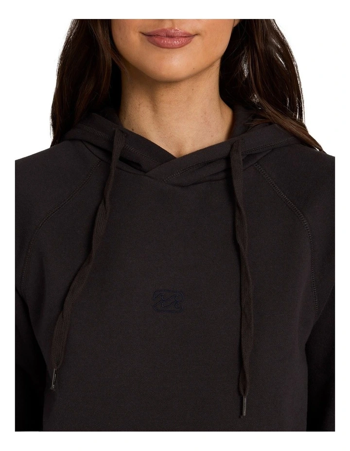 Wave Essentials Pullover Hoodie in Black image 4