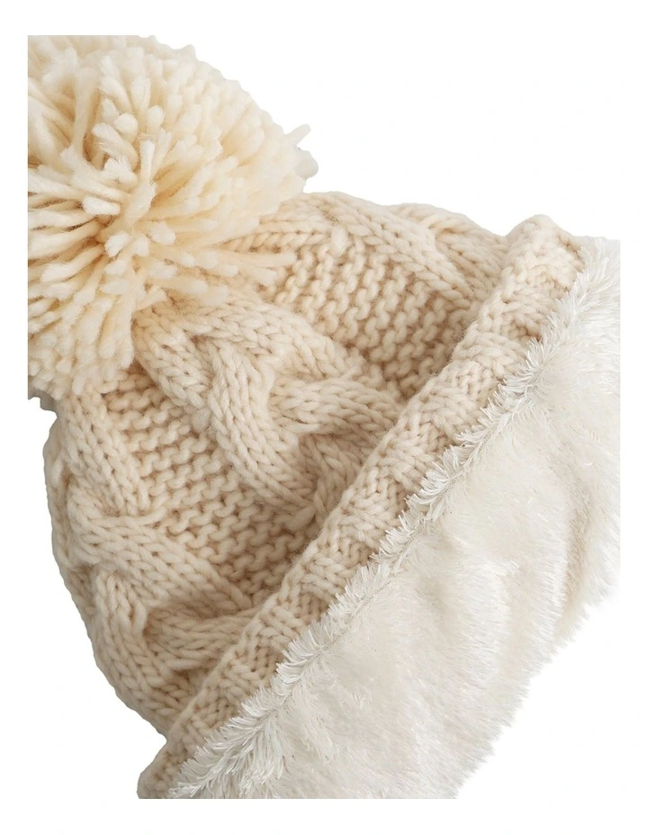 Cozy Up Beanie in White image 3