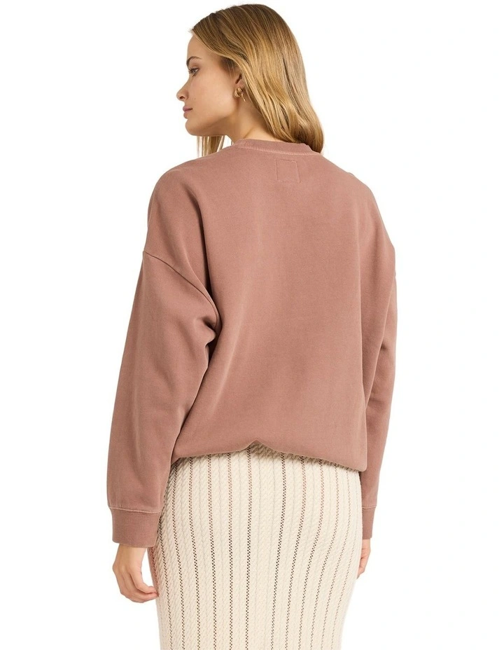 Sand To Surf Crew Neck in Brown image 2