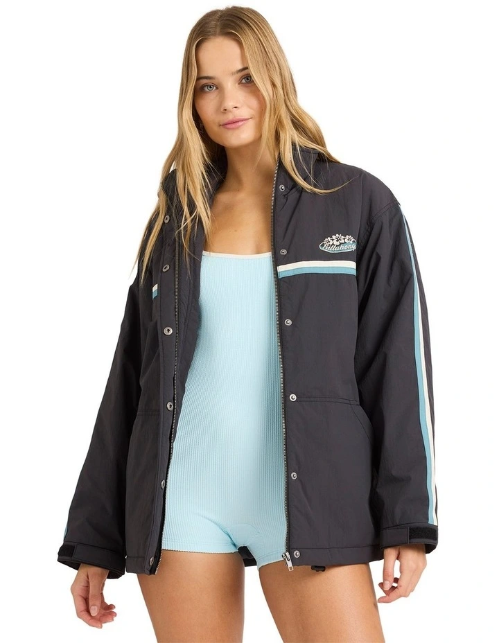 Classic Vibes Casual Jacket in Black Sands image 1
