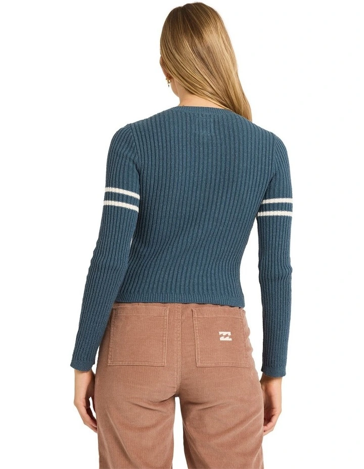 Real Since 73 Crew Neck Top in Blue image 2