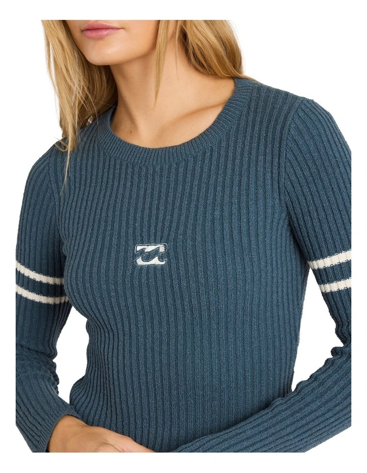 Real Since 73 Crew Neck Top in Blue image 4