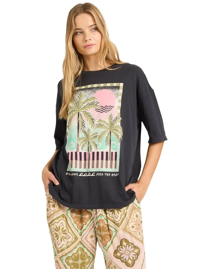 Feel It T-Shirt in Black Sands image 1