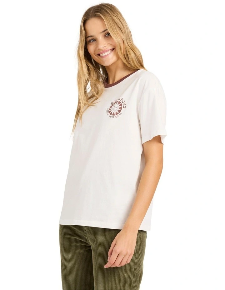 Sun Echoes T-Shirt in White image 3